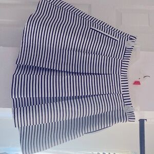 Stripe mini skater skirt, lined.